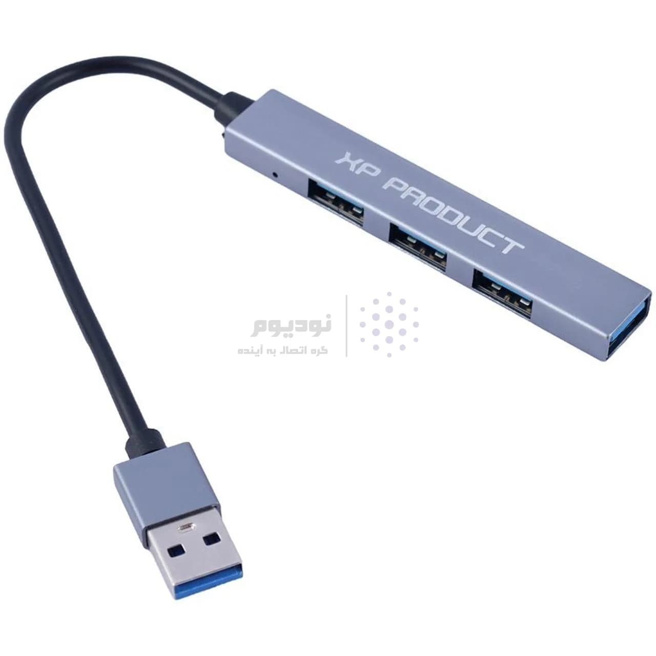 هاب 4 پورت XP Product USB2.0 مدل XP-H828U – خاکستری — تصویر ۳