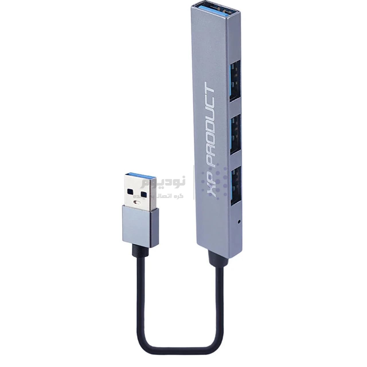 هاب 4 پورت XP Product USB2.0 مدل XP-H828U – خاکستری — تصویر ۲
