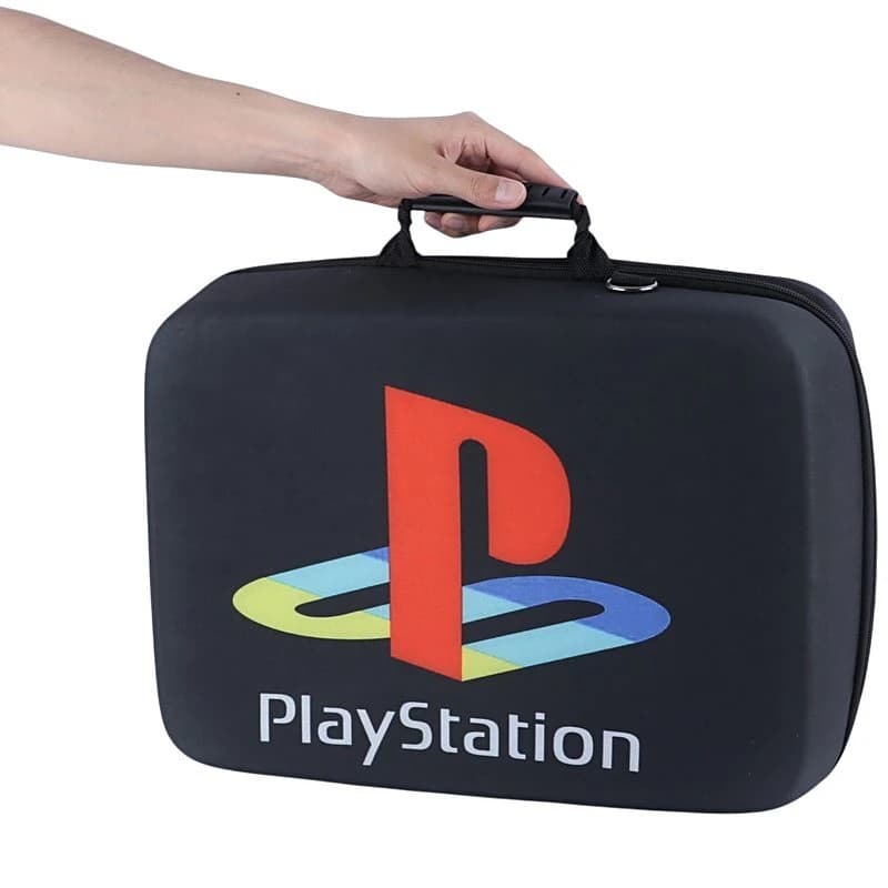 کیف کنسول بازی PS5 Slim طرح PlayStation کد 9 + نگهدارنده هدست — تصویر ۵