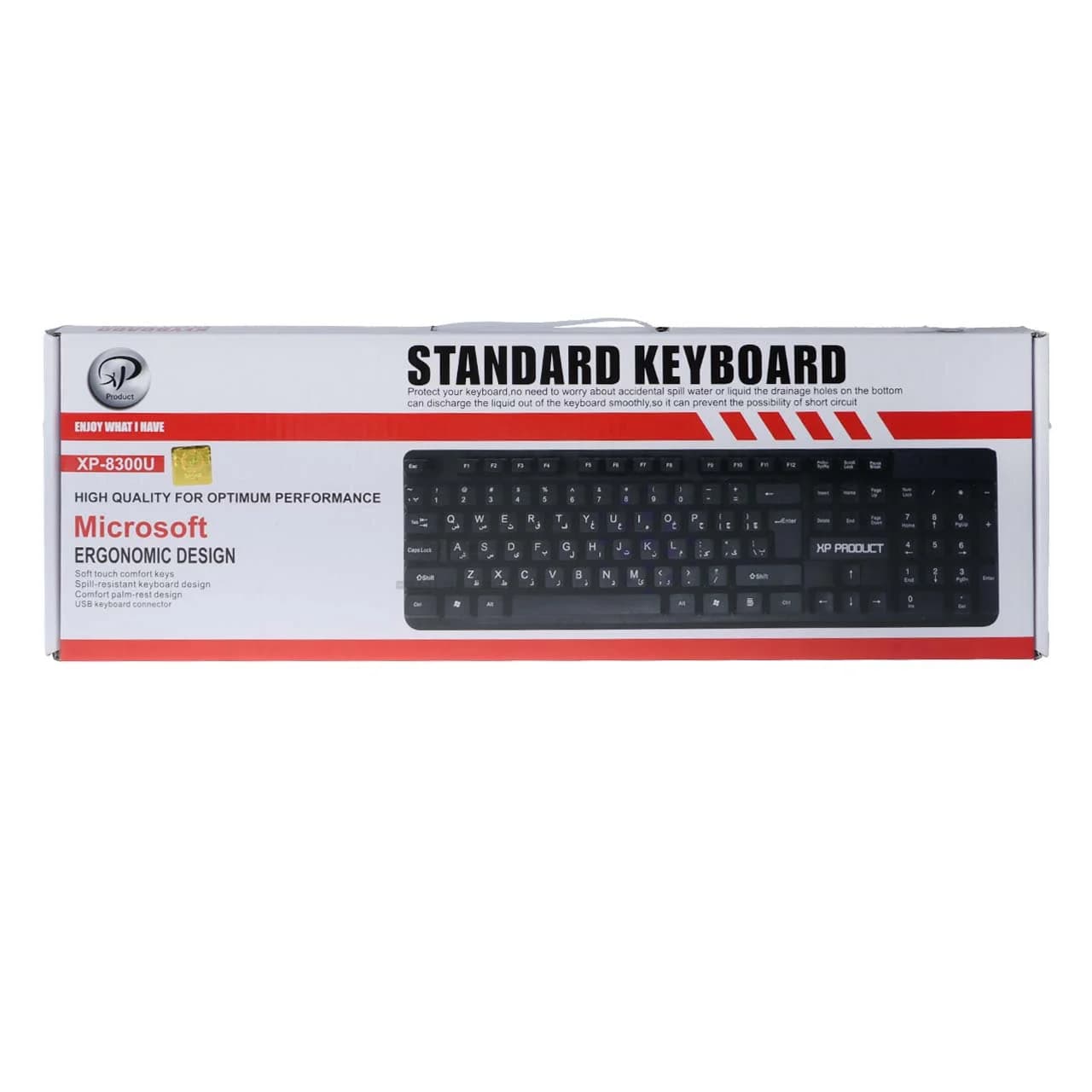 کیبورد باسیم XP Product مدل XP-8300U – مشکی — تصویر ۶