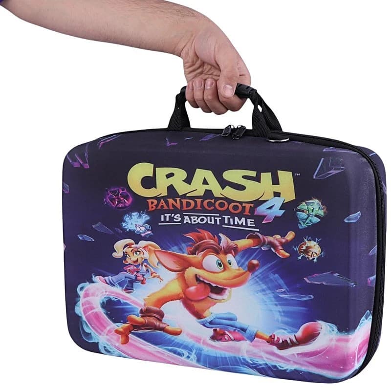 کیف کنسول بازی PS5 Slim طرح Crash Bandicoot کد 2 + نگهدارنده هدست — تصویر ۲