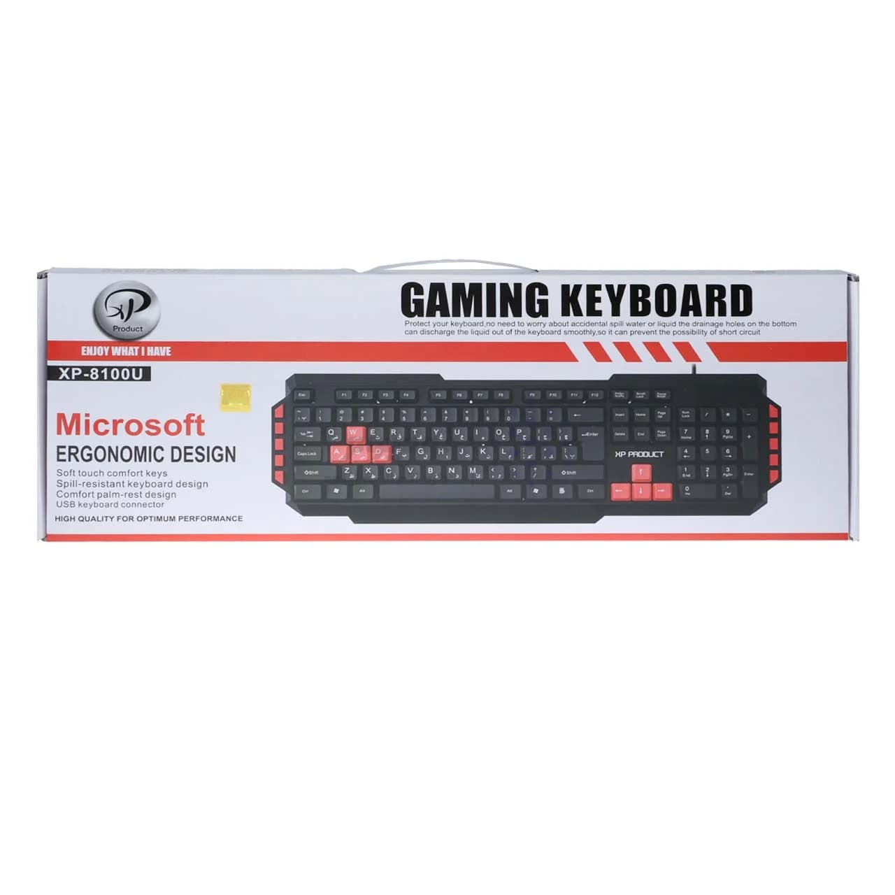 کیبورد باسیم گیمینگ XP Product مدل XP-8100U – مشکی — تصویر ۵