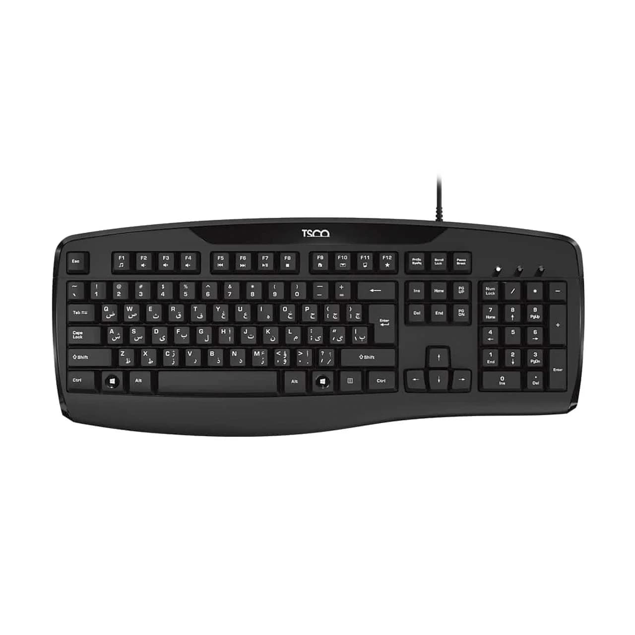کیبورد باسیم TSCO مدل TK 8043 – مشکی