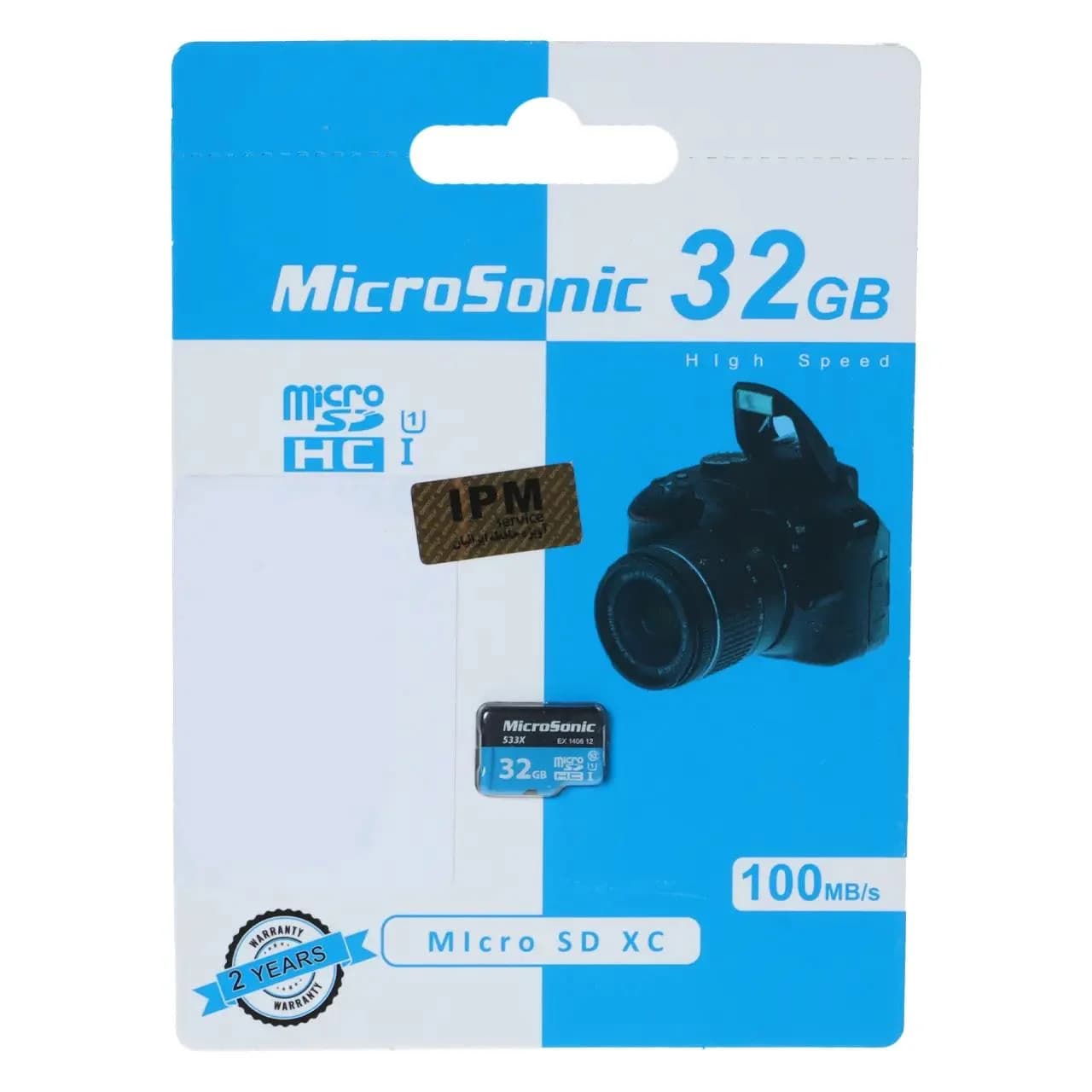کارت حافظه Microsonic MicroSDXC مدل 533X کلاس U1 / 10 سرعت 100MB/s ظرفیت 32 – (گارانتی IPM)