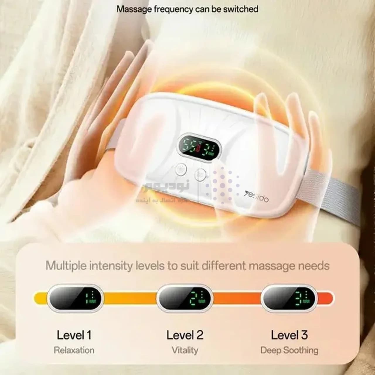 ماساژور حرارتی قاعدگی شارژی Yesido مدل MG28 – سفید (گارانتی 18 ماه تعویض نیکان همراه) — تصویر ۵