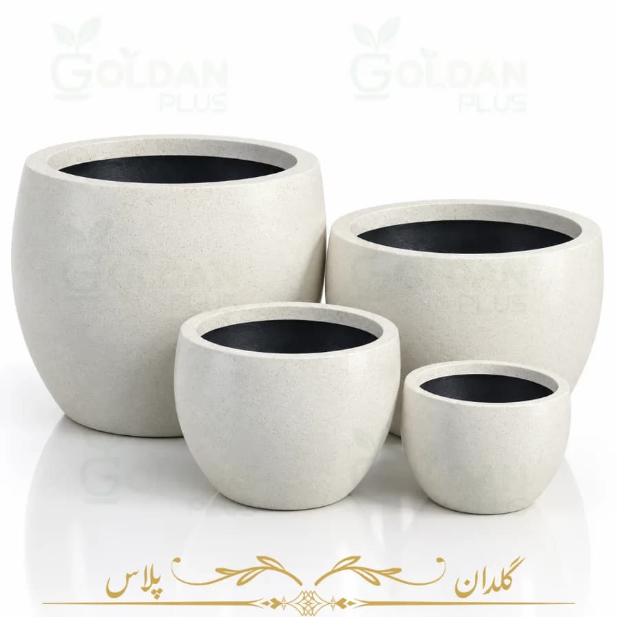 گلدان فایبرگلاس مدل ماهین | 4سایز