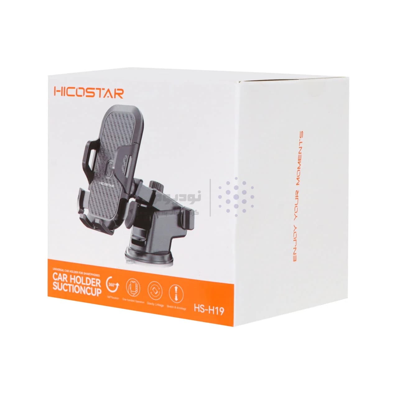 هولدر گوشی موبایل پایه دار Hicostar مدل HS-H19 – مشکی — تصویر ۲
