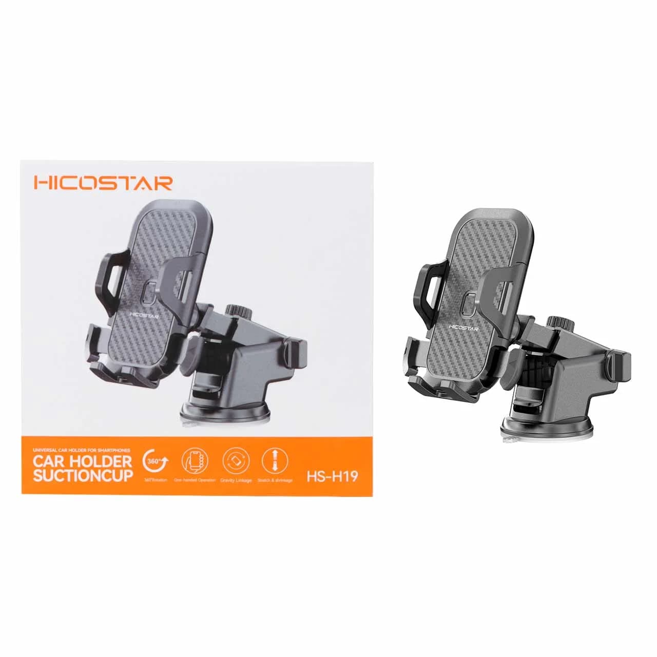 هولدر گوشی موبایل پایه دار Hicostar مدل HS-H19 – مشکی
