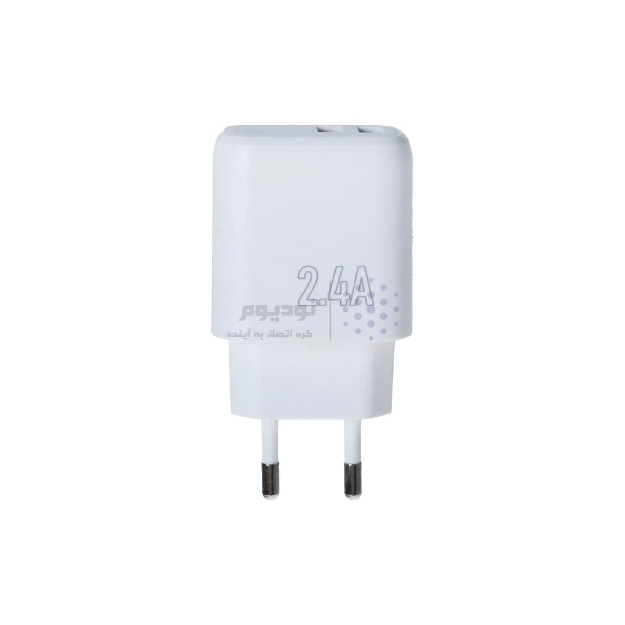 شارژر دیواری فست دو پورت Mietubl مدل MTB-CS01E 12W – سفید (گارانتی شش ماهه AZR) — تصویر ۲