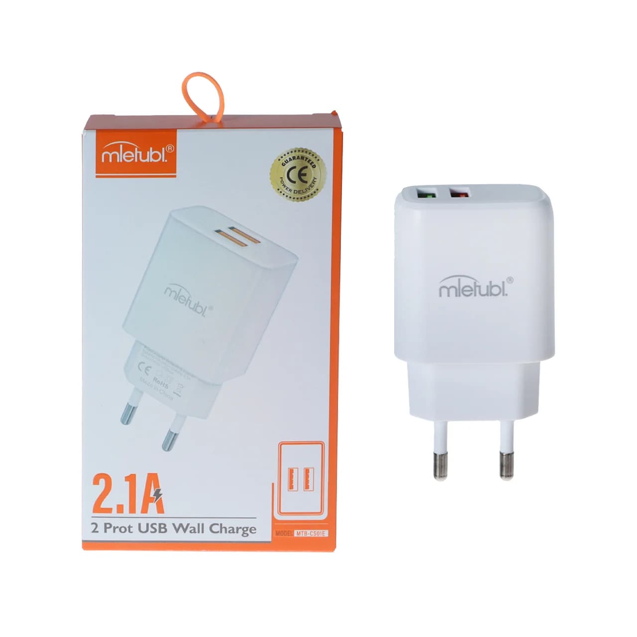شارژر دیواری فست دو پورت Mietubl مدل MTB-CS01E 12W – سفید (گارانتی شش ماهه AZR)