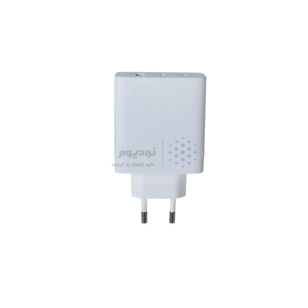 شارژر دیواری PD و فست سه پورت Mietubl مدل MTB-CS07E 65W به همراه کابل شارژ Type-C To Type-C – سفید (گارانتی شش ماهه AZR) — تصویر ۲