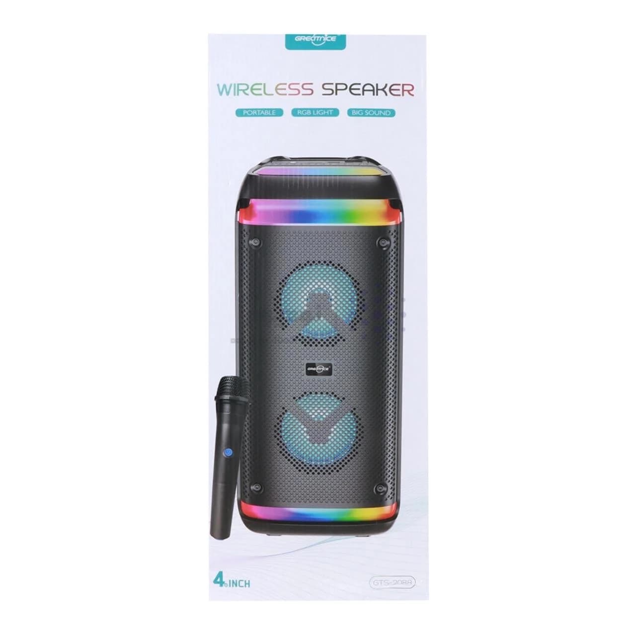 اسپیکر بی سیم Greatnice مدل GTS-2088 – مشکی – ASP (گارانتی شش ماهه آروین سپهر) — تصویر ۸