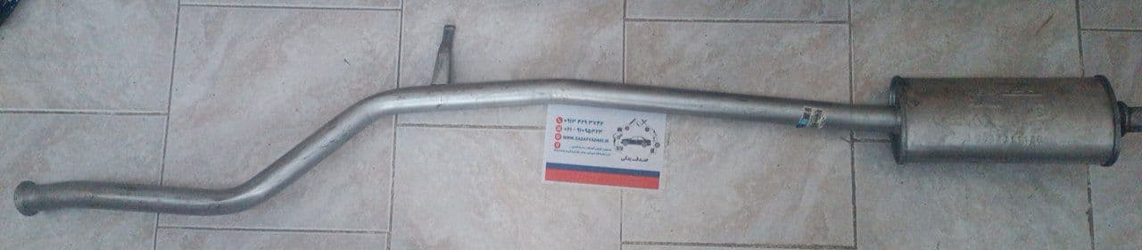 منبع اگزوز وسط با لوله پژو 206 پژو 207 ایساکو