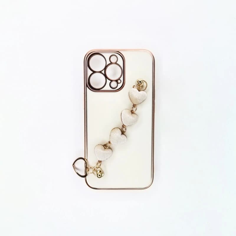 کاور مدل قلب زنجیری مناسب برای گوشی موبایل اپل iphone 13 به همراه بند کد k9333