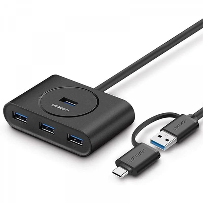 هاب 4 پورت USB 3.0 یوگرین مدل 40850-CR113 + تبدیل OTG