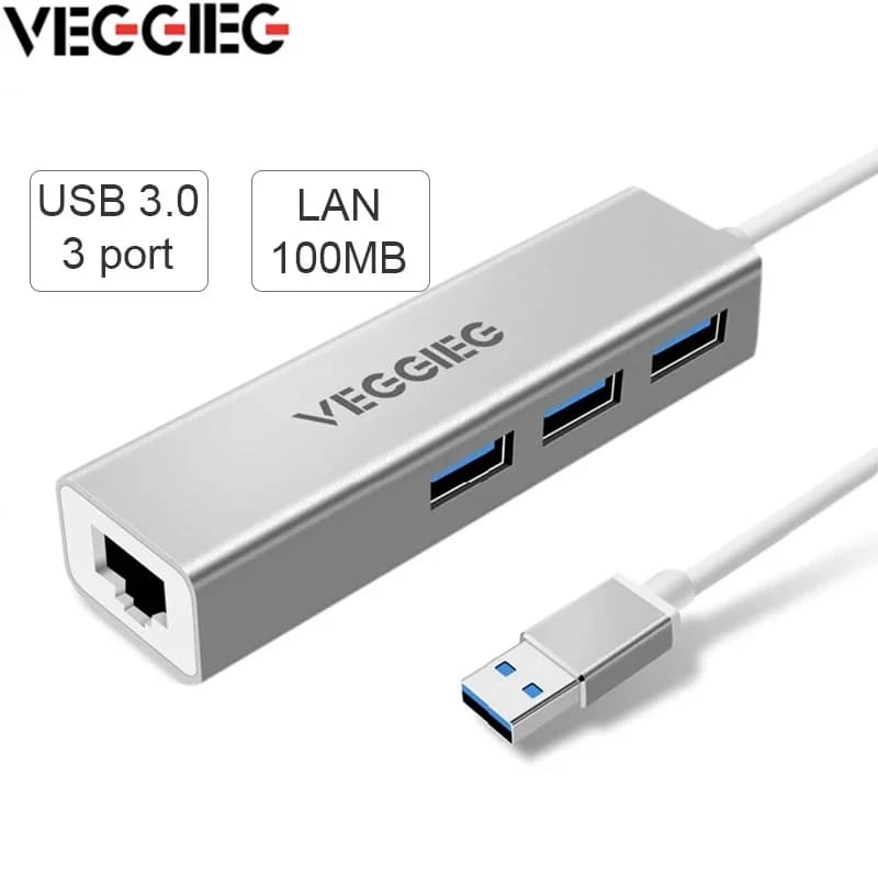 هاب مبدل USB 3.0 به LAN وگیگ مدل U3-3U-S
