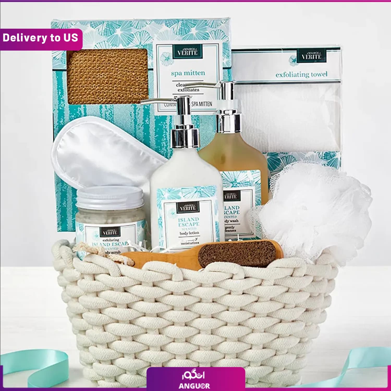 (Delivery to USA) Island Escape Spa Gift Basket