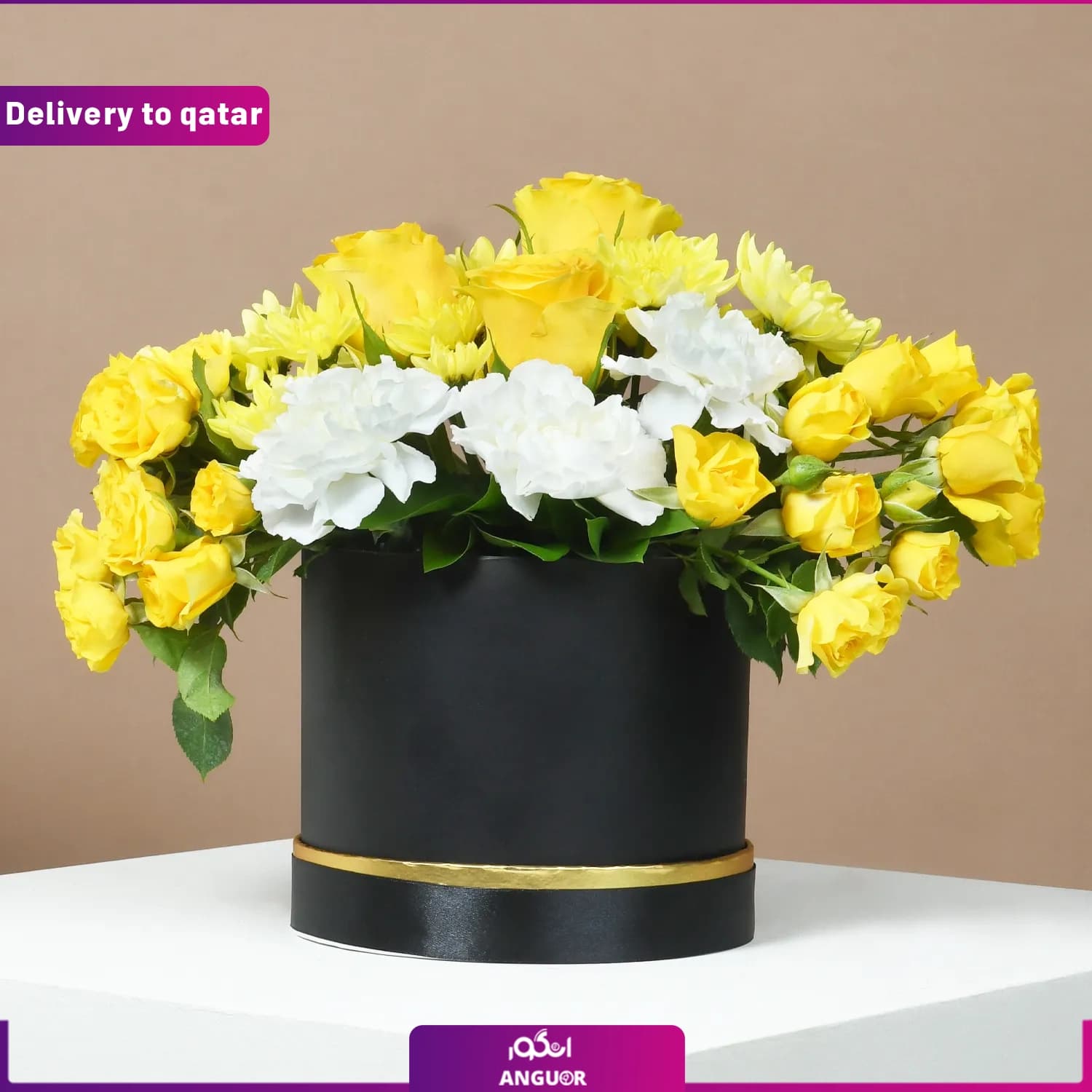 باکس گل رز مینیاتوری (ارسال گل به قطر)