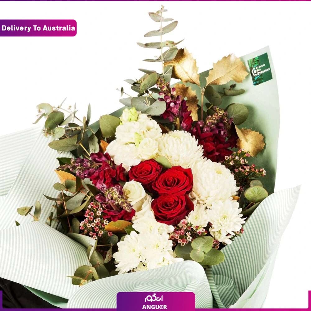 دسته گل کریسمس مبارک (ارسال گل به استرالیا) — تصویر ۲