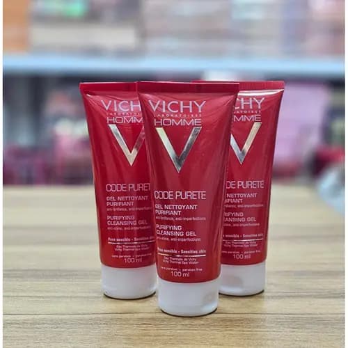 ژل شوینده صورت ویشی VICHY Homme Code Purete — تصویر ۳