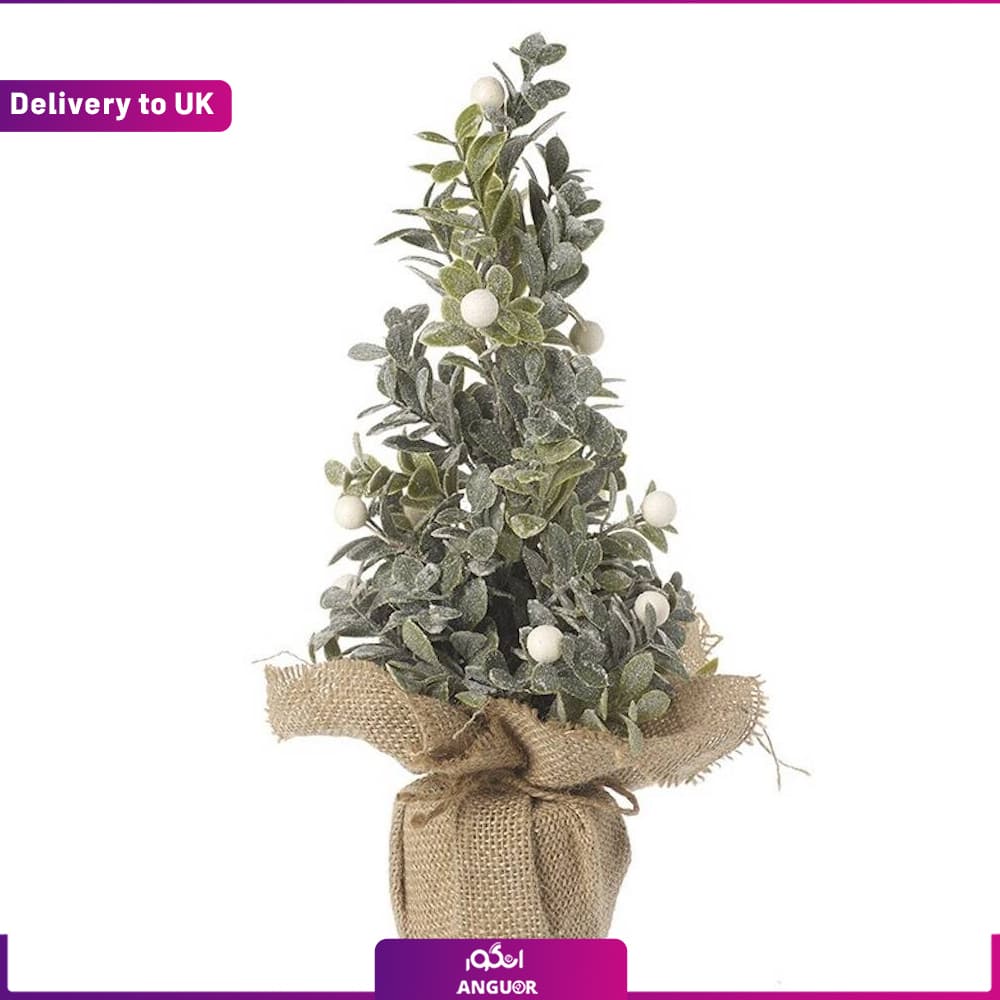 (Delivery to UK) Christmas Small White Berry Tree