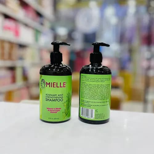 شامپو رزماری و نعناع میله Mielle (تقویت کننده و ضد ریزش مو ارگانیک) اصل آمریکا — تصویر ۴