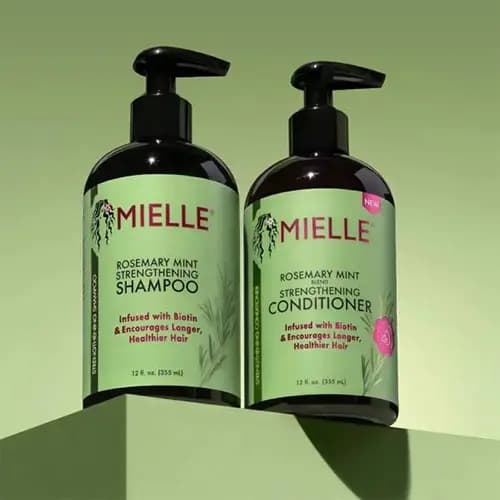 شامپو رزماری و نعناع میله Mielle (تقویت کننده و ضد ریزش مو ارگانیک) اصل آمریکا — تصویر ۶