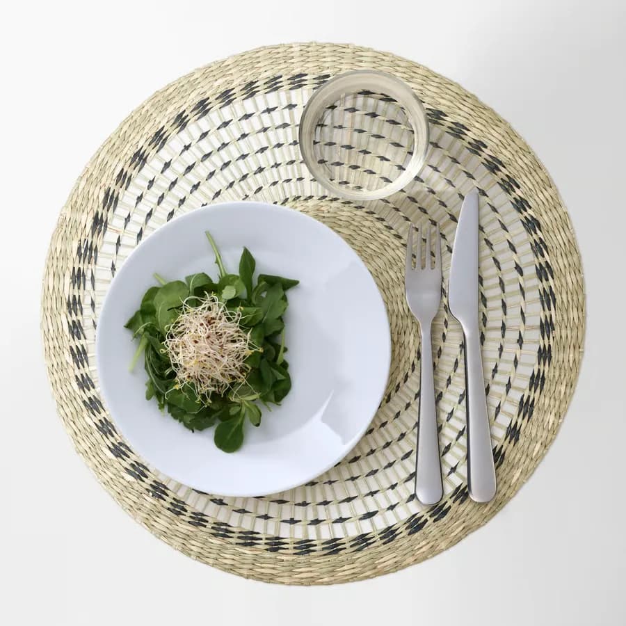 زیربشقابی دست‌ساز از الیاف طبیعی (ساز)، قطر ۳۷ سانتی‌متر ایکیا مدل PENNFISK — تصویر ۶