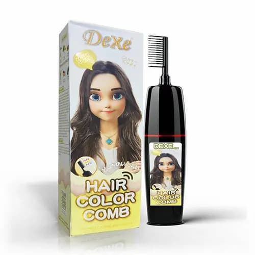 شامپو رنگ موی فوم دار شانه دار دکسی Dexe — تصویر ۵