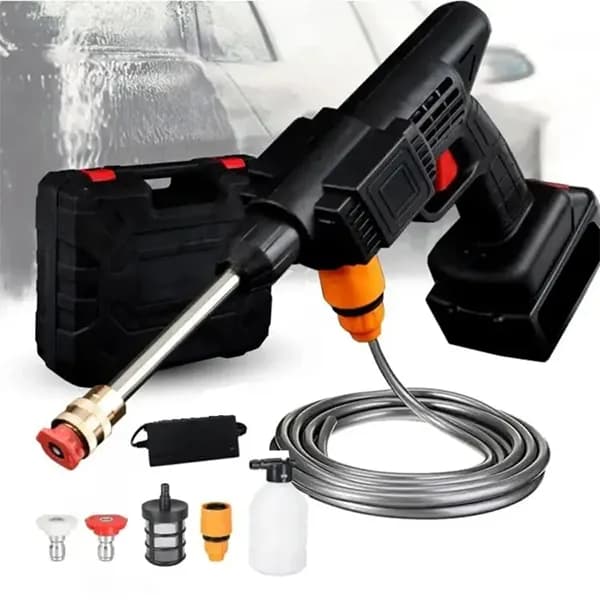 کارواش شارژی Cleaning gun همراه با باطری اضافی — تصویر ۳