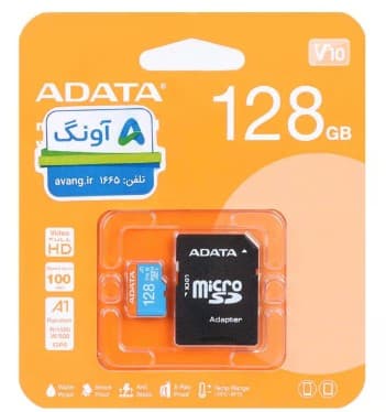 مموری میکرو اس دی ای-دیتا مدل UHS-1 Class10 100MB ظرفیت 128GB