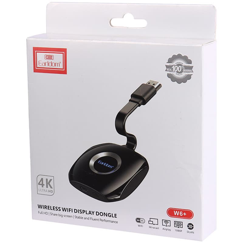 دانگل HDMI وایرلس مدل Earldom ET-W6+ Wireless 4K HDMI — تصویر ۲