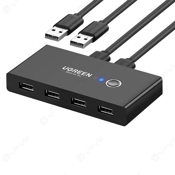 هاب سوئیچ 2 در 4 پورت USB 2.0 دستی یوگرین مدل 30767 US216 — تصویر ۲