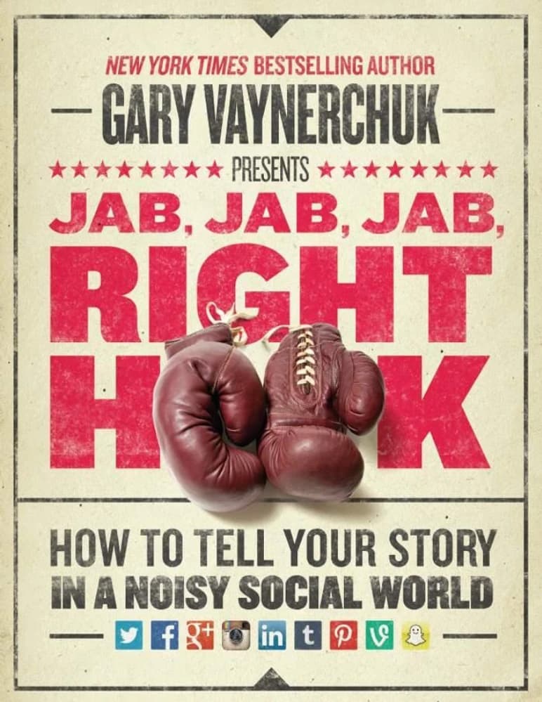 کتاب ضربه، ضربه، ضربه، هوک راست (Jab, Jab, Jab, Right Hook) نسخه انگلیسی PDF | گری وینرچاک