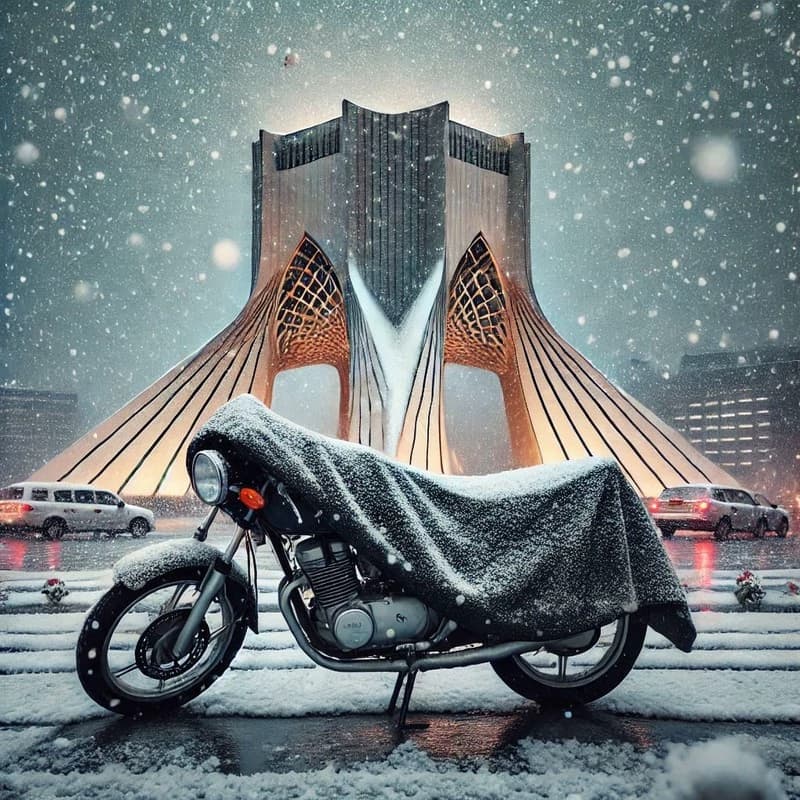 چادر موتور سیکلت ساکا مدل شمعی مناسب برای پالس NS — تصویر ۸