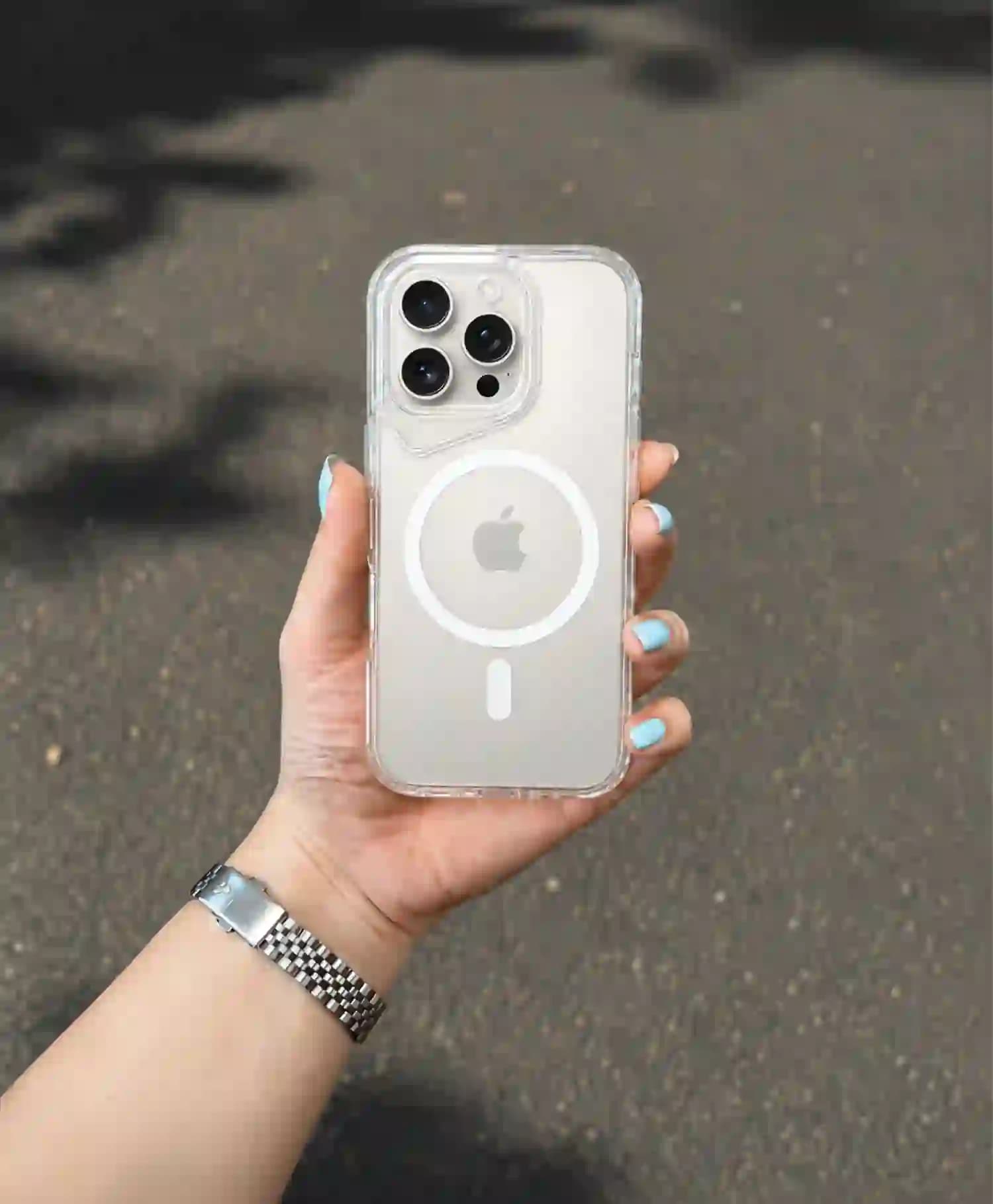 قاب شفاف مگ سیف دار Gear 4 گوشی موبایل Iphone 16 Pro — تصویر ۵