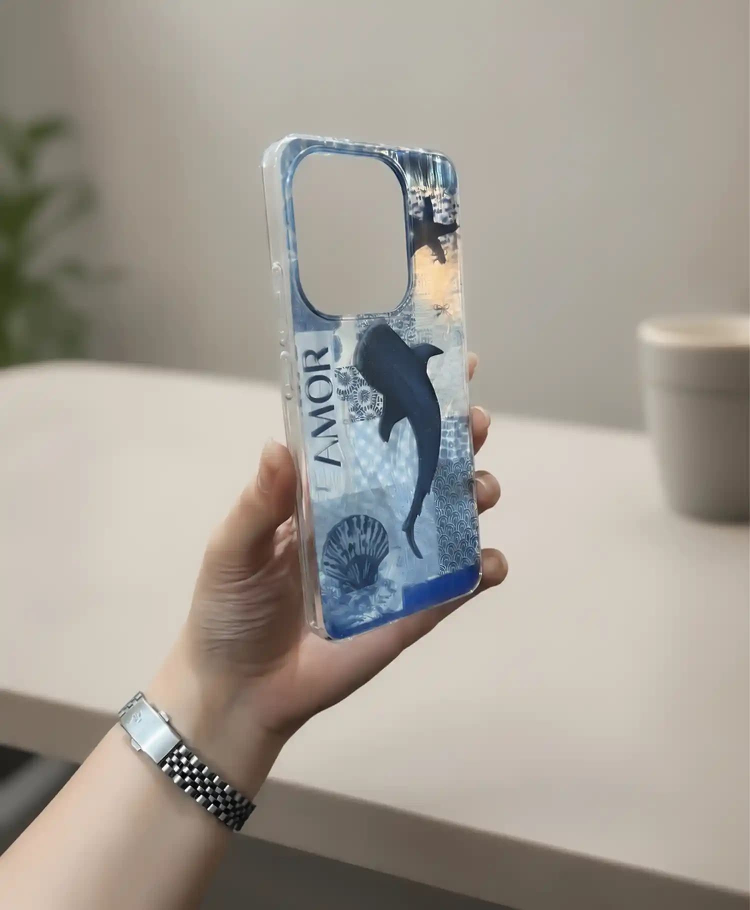 قاب هولوگرامی طرح وال Amor گوشی موبایل Redmi Note 14 — تصویر ۳