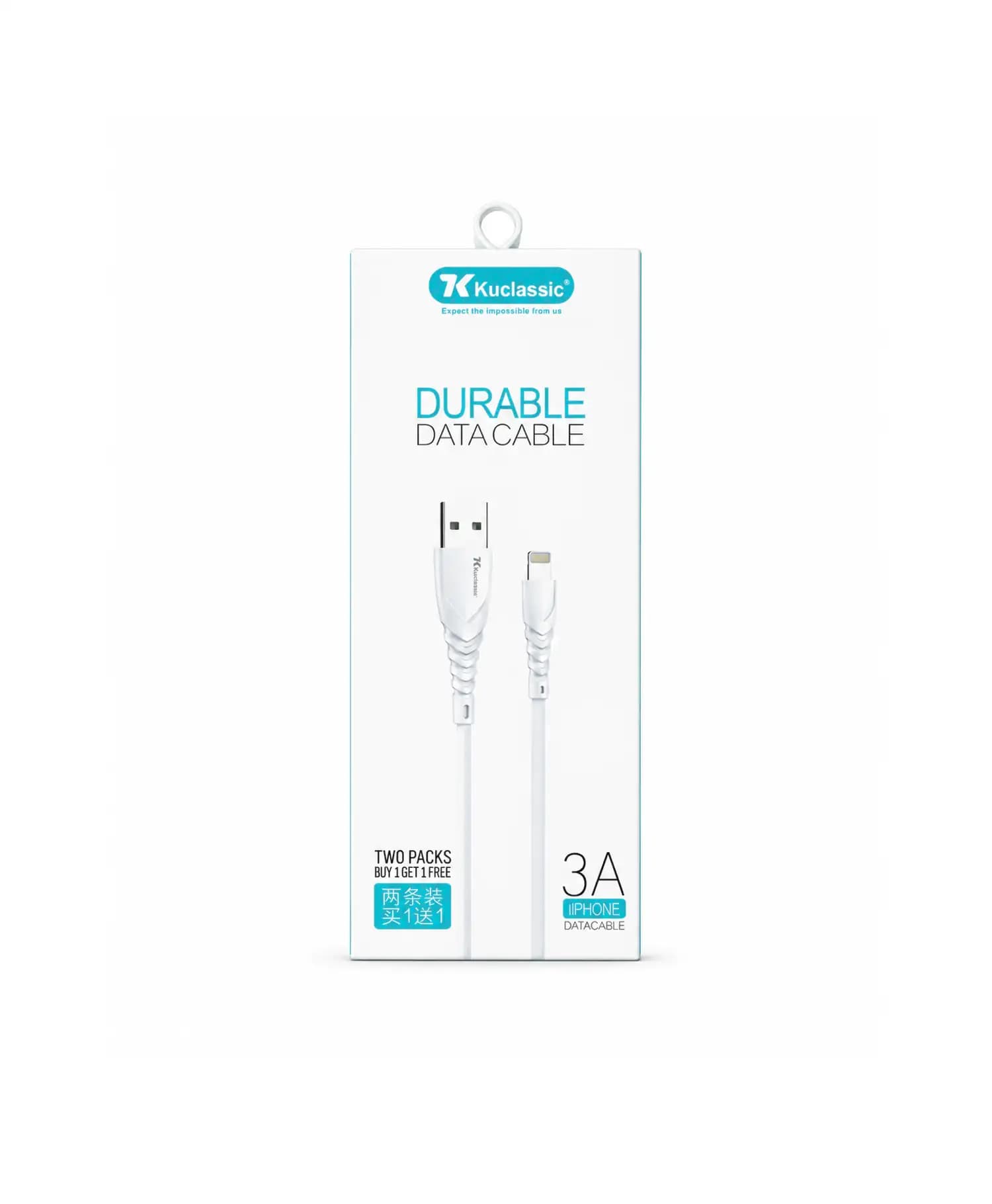 کابل تبدیل USB به Lightning کوکلاسیک مدل F6-I پک 2 عددی — تصویر ۴