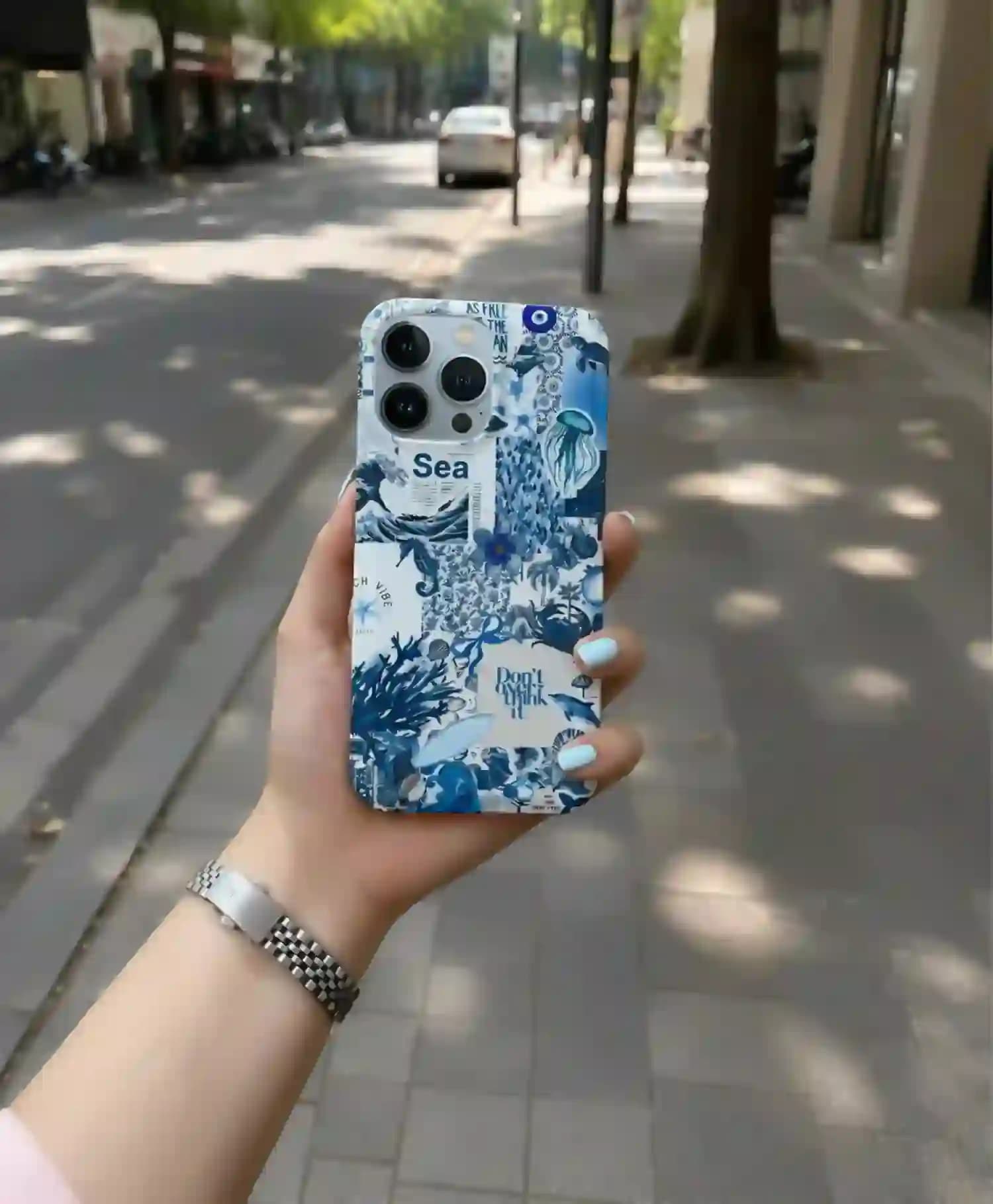 قاب طرح دار فانتزی طرح اقیانوس گوشی موبایل Iphone 13 Pro Max — تصویر ۳
