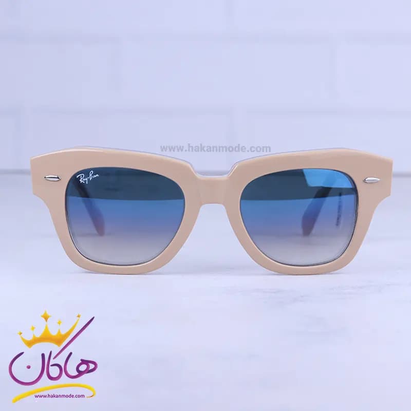 عینک آفتابی ری بن زنانه فریم ویفرر کرمی RB 2186/1