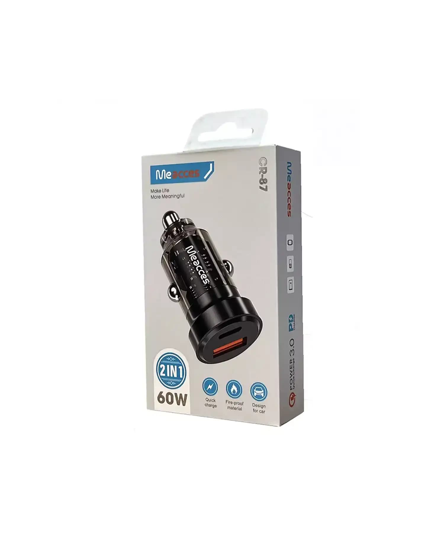 شارژر فندکی می اکسس 60W مدل CR-87 — تصویر ۴