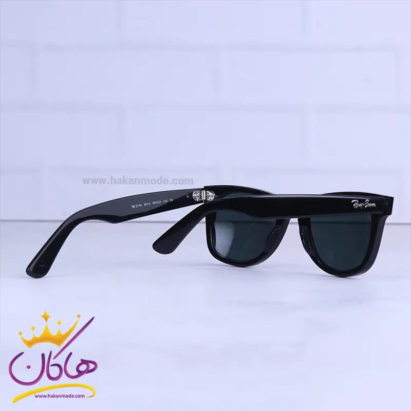 عینک آفتابی ری بن زنانه فریم ویفرر مشکی RB 2140-50/2 — تصویر ۳