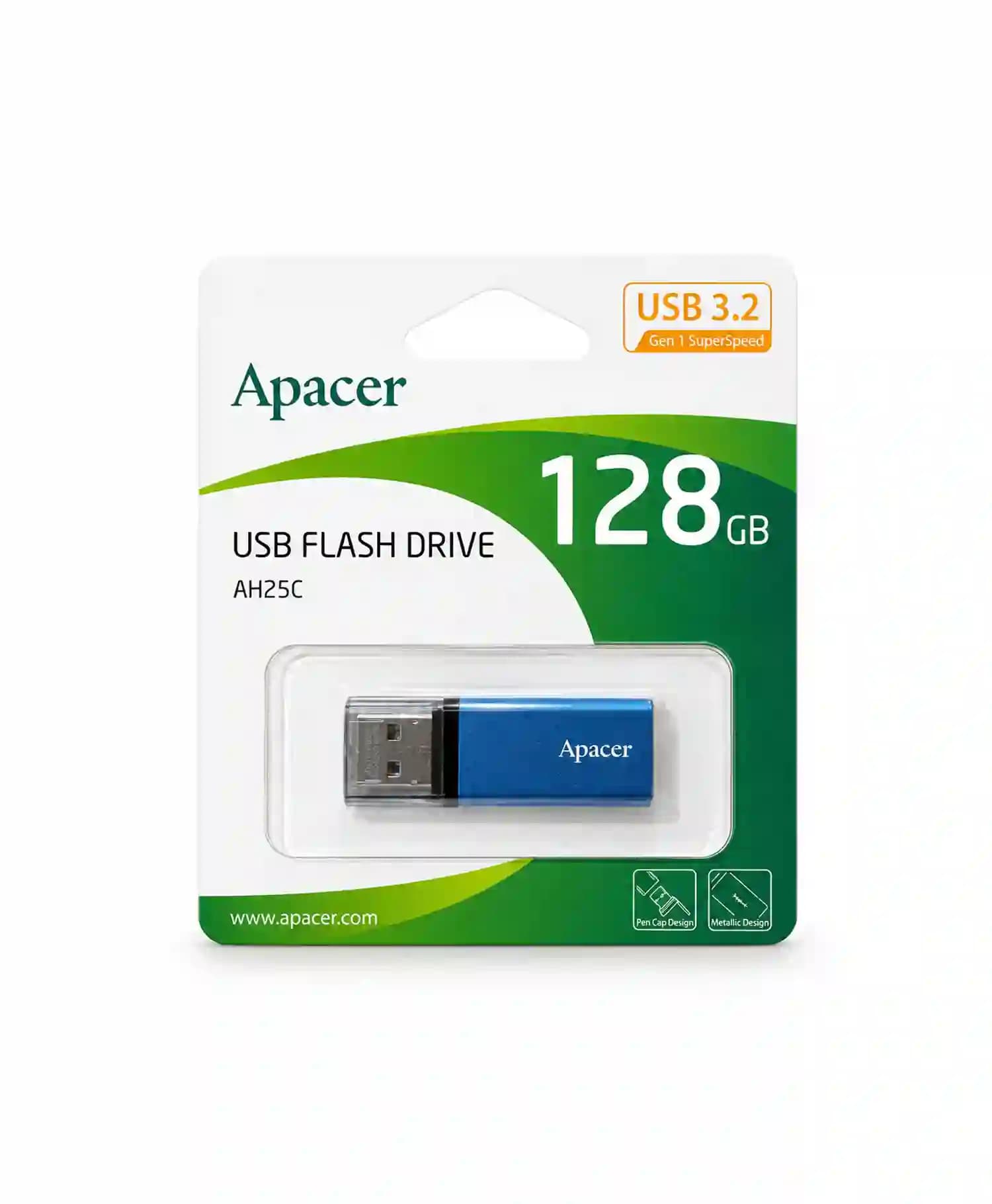 فلش مموری اپیسر مدل AH25B USB 3.2 ظرفیت 128 گیگابایت — تصویر ۳