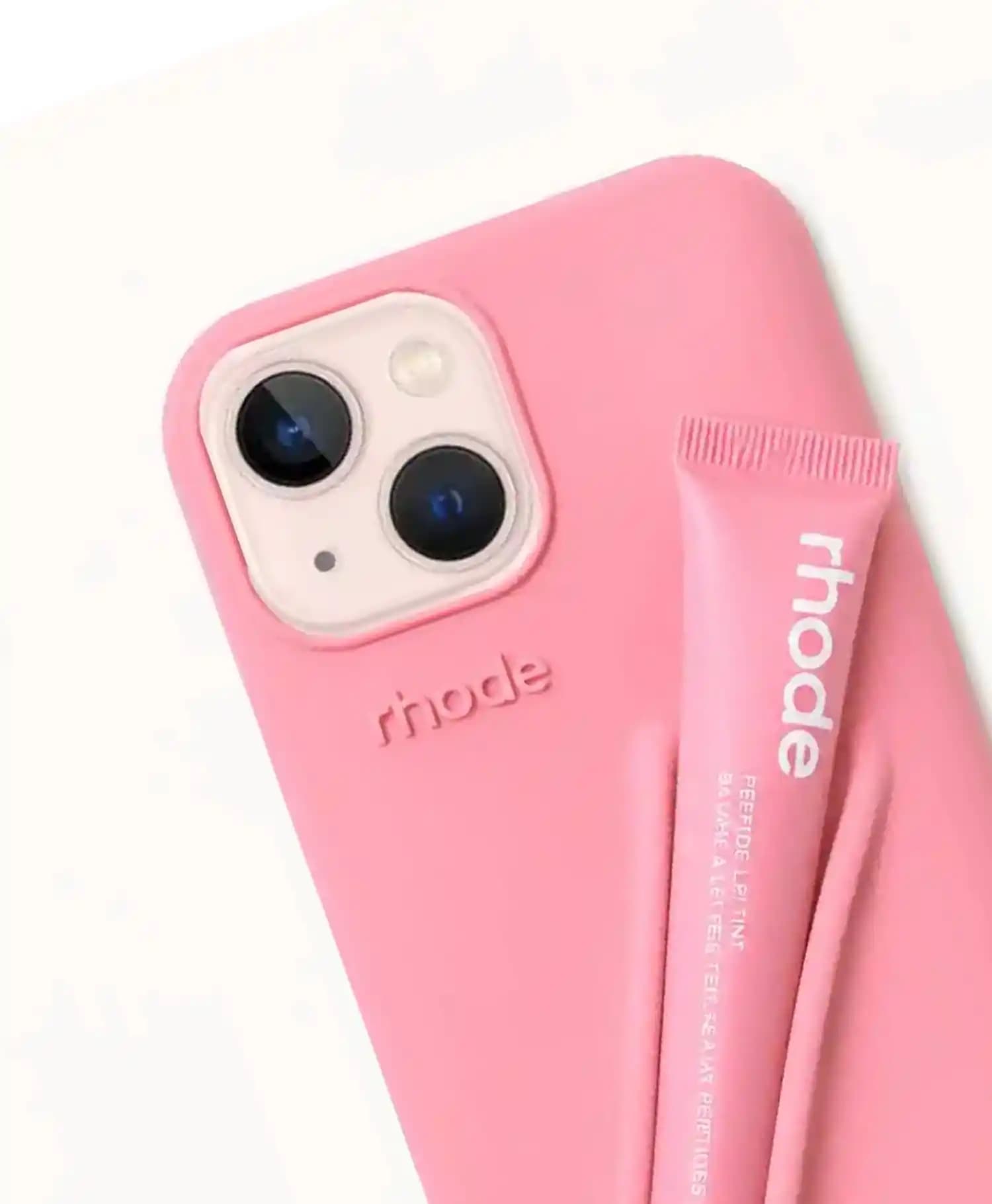 قاب سیلیکونی با تینت لب rhode گوشی موبایل Iphone 13 — تصویر ۲