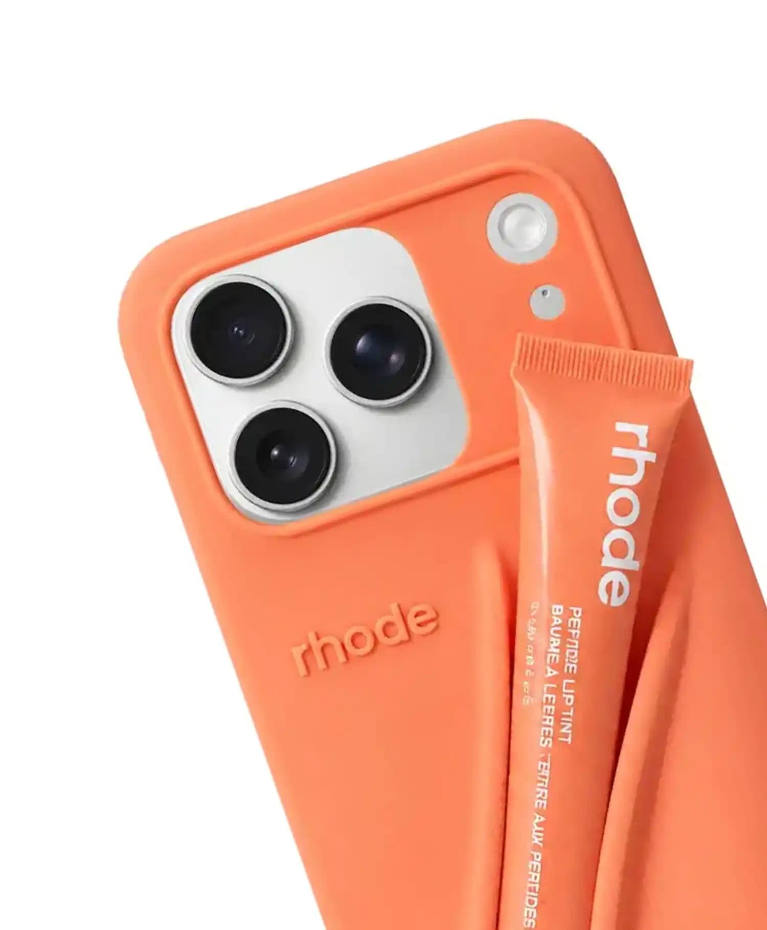 قاب سیلیکونی با تینت لب rhode گوشی موبایل Iphone 17 Pro — تصویر ۲