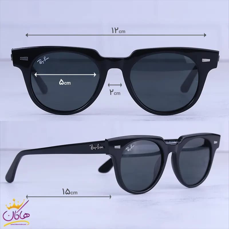 عینک آفتابی ری بن زنانه فریم ویفرر مشکی RB 2168/1 — تصویر ۲