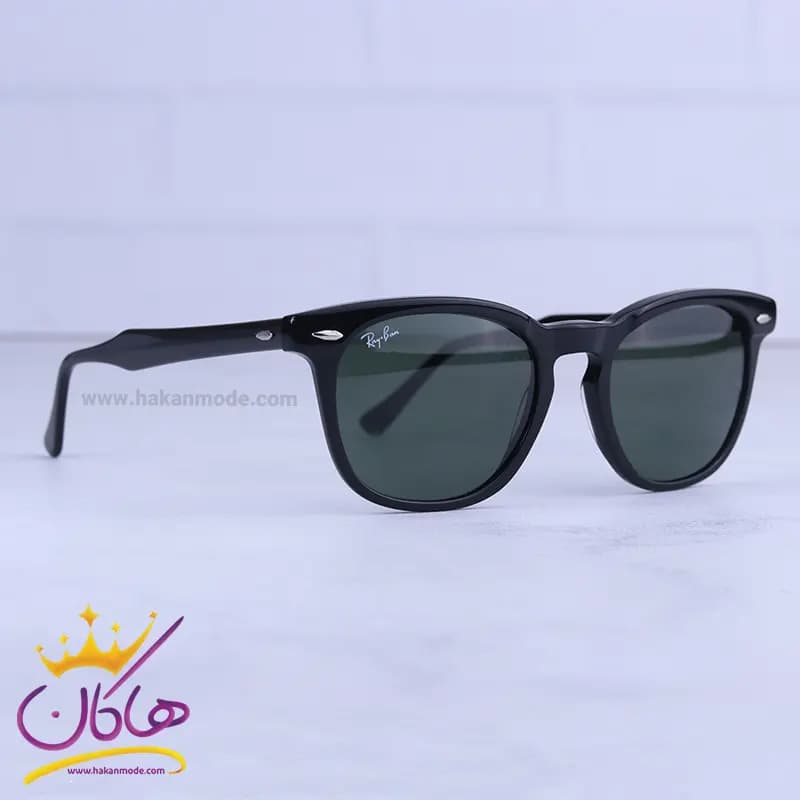 عینک آفتابی ری بن زنانه فریم ویفرر شیشه سبز RB2298/1 — تصویر ۳