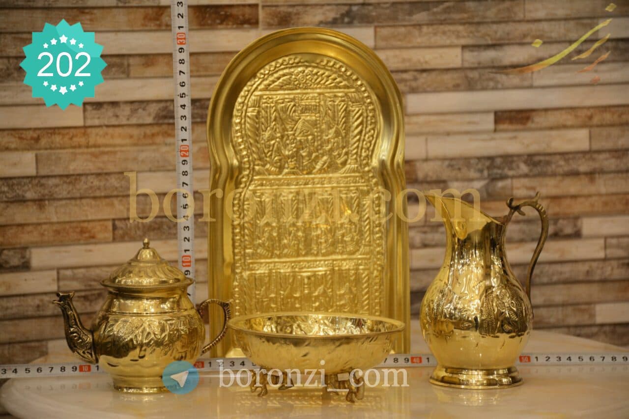 سرویس سماور مدل قلمزنی کوچک
