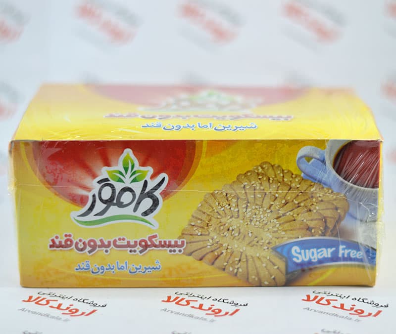 بيسکویيت بدون قند کنجد کامور 360 گرم — تصویر ۳