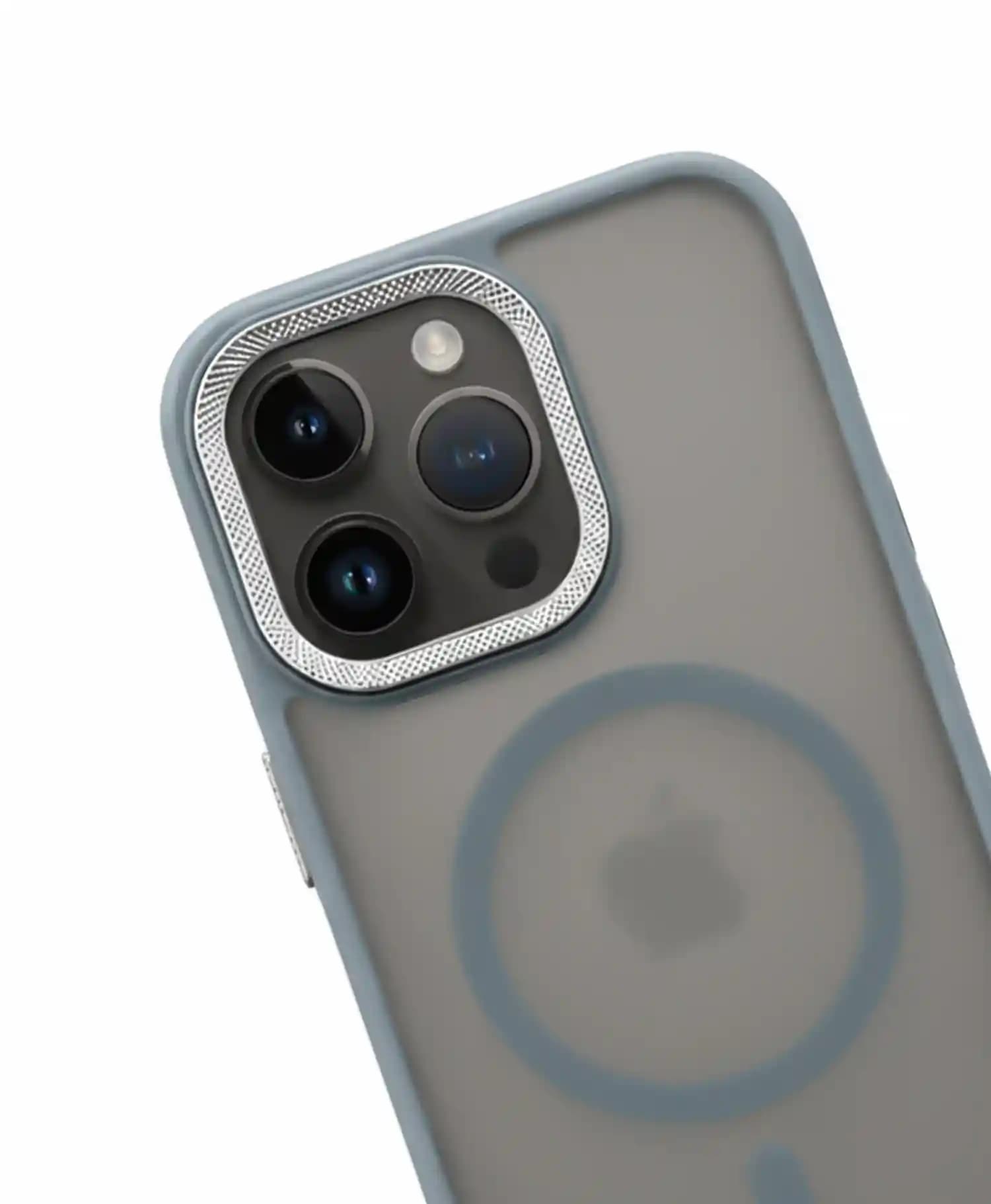 قاب پشت مات مگ سیف دار لنز کربنی مجیک ماسک گوشی Iphone 14 Pro Max — تصویر ۲